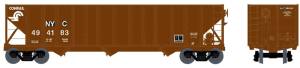 Bowser Train 41011 HO 100t 3-Bay Hopper CR/NYC #494183