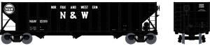 Bowser Train 41026 HO 100t 3-Bay Hopper N&W #10209/Hamburger Logo