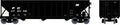 Bowser Train 41032 HO 100t H43d 3-Bay Hopper PC #479452