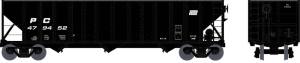 Bowser Train 41032 HO 100t H43d 3-Bay Hopper PC #479452