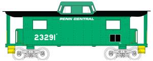 Bowser Train 41077 HO N8 Caboose PC #23291/Plain