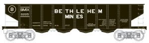Bowser Train 41197 HO H21 4-Bay Hopper Bethlehem Mines #6225/Clamshell Doors