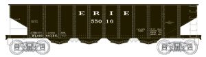 Bowser Train 41200 HO H21 4-Bay Hopper Erie #55016/Clamshell Doors