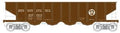 Bowser Train 41203 HO H21a 4-Bay Hopper PRR #407004/Circle Keystone/Clamshell D