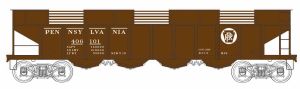 Bowser Train 41218 HO H22 4-Bay Hopper PRR #406102/Circle Keystone/Clamshell Do