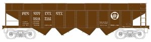 Bowser Train 41224 HO H22a 4-Bay Coke Hopper PRR #904702/Circle Keystone