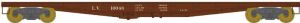 Bowser Train 41407 HO F30a Flatcar LV #10046