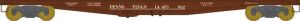 Bowser Train 41413 HO F30a Flatcar PRR #473802