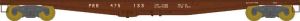 Bowser Train 41416 HO F30a Flatcar PRR #475133/1960 Scheme