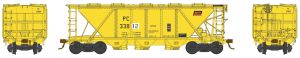 Bowser Train 41456 HO H30 Cvd Hopper PC MOW Yellow # 33812