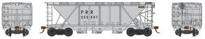 Bowser Train 41484 HO H30 Cvd Hopper PRR Keystone Gray w/Raised Roof Walk #2555