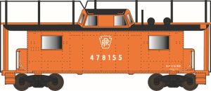 Bowser Train 41601 HO N8 Caboose PRR PK Focal Orange w/Antenna #478155
