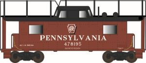 Bowser Train 41612 HO N8 Caboose PRR SK Buckeye w/Antenna #478134
