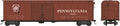 Bowser Train 41646 HO X32 Boxcar PRR Shadow Keystone #58900