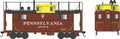 Bowser Train 41695 HO N5 Caboose PRR #477774/Yellow Cupola w/Trainphone