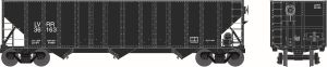 Bowser Train 41718 HO 100t 3-Bay Hopper Lycoming Valley #36136