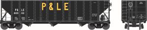 Bowser Train 41727 HO 100t 3-Bay Hopper P&LE #80502