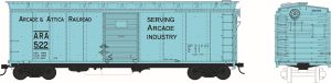 Bowser Train 41760 HO 40 Boxcar Arcade & Attica RR #512