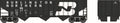Bowser Train 41796 HO 70t 3-Bay 14-Panel Hopper BN (ex:GN) #514001