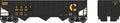 Bowser Train 41812 HO 70t 3-Bay 14-Panel Hopper Chessie CSXT #800320