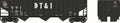 Bowser Train 41828 HO 70t 3-Bay 14-Panel Hopper DT&I #1907