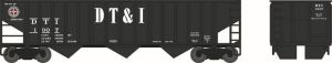 Bowser Train 41828 HO 70t 3-Bay 14-Panel Hopper DT&I #1907