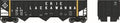Bowser Train 41832 HO 70t 3-Bay 14-Panel Hopper E-L #33005