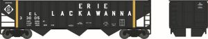 Bowser Train 41832 HO 70t 3-Bay 14-Panel Hopper E-L #33005