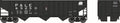 Bowser Train 41838 HO 70t 3-Bay 14-Panel Hopper P&LE-PC #69250