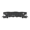 Bowser Train 43062 HO 4-Bay Clamshell Hopper Union RR #15022 Blt.11-17
