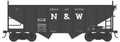 Bowser Train 43079 HO 55t 2-Bay Peaked End Hopper N&W #57080 Blt.10-40