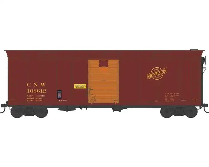 Bowser Train 43156 HO 40 Boxcar CNW #108618 w/Hatches