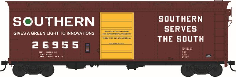 Bowser Train 43177 HO 40 Boxcar SOU #26968 w/Hatches