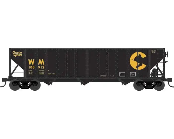 Bowser Train 43187 HO H-430 100t Hopper Chessie WM #188859