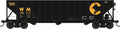 Bowser Train 43191 HO H-430 100t Hopper Chessie WM #188929