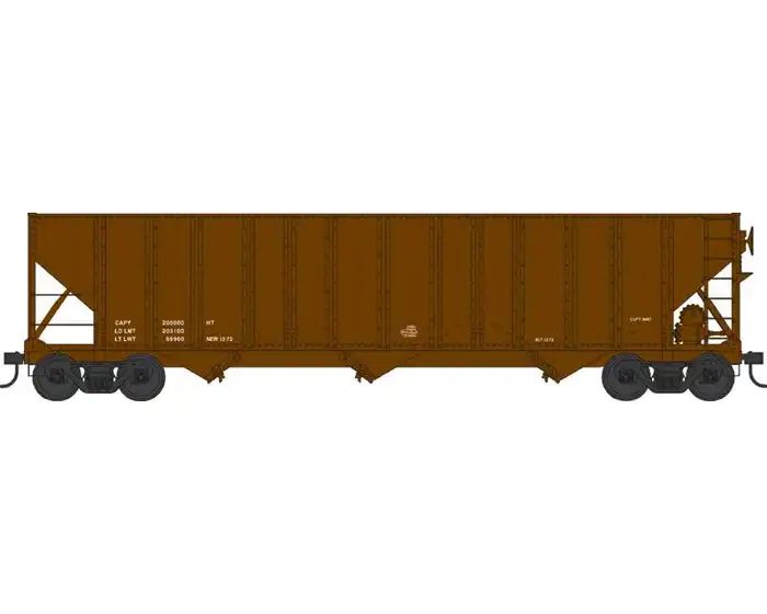 Bowser Model Trains BOW43200 HO H-430 100t Hopper Data Only/brn