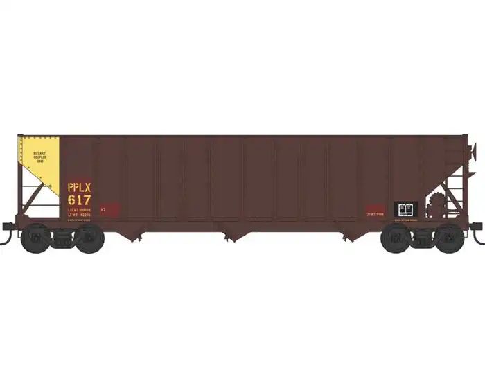 Bowser Model Trains BOW43223 HO H-430 100t Hopper PPLX #633/Yellow End