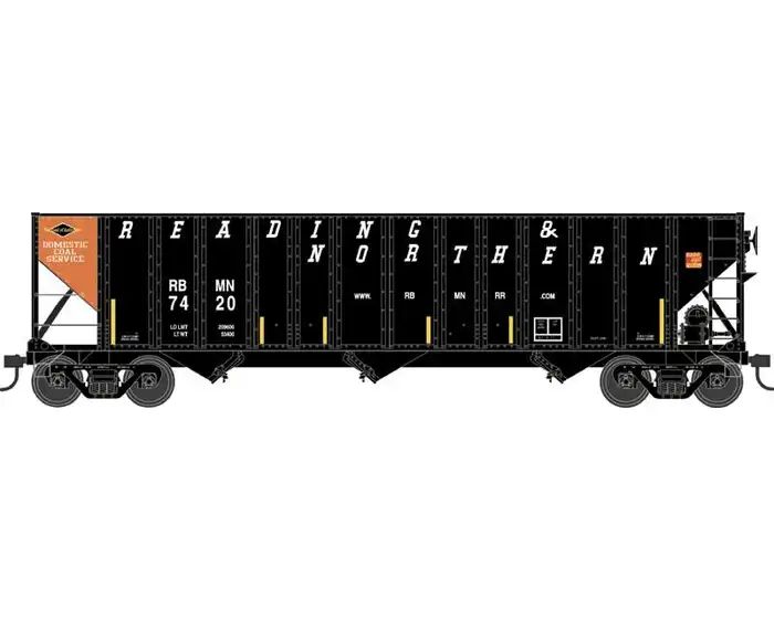 Bowser Train 43233 HO H-430 100t Hopper RBMN #7444/Orange Panel