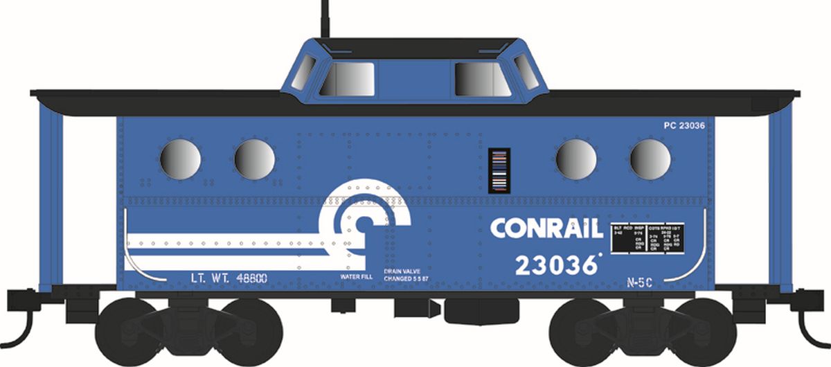 Bowser Train 43379 HO N-5C Caboose CR #23036/blu Rpkd 5-76