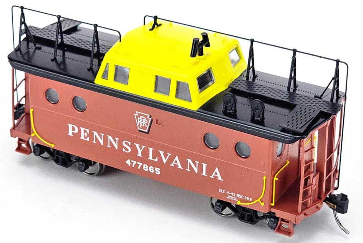 Bowser Train 43405 HO N-5C Caboose PRR #477955/Shadow Keystone w/Trainphone Rpk
