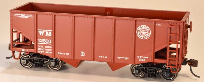 Bowser Train 56942 HO 55t Fish Belly Hopper WM(Circle) #12569