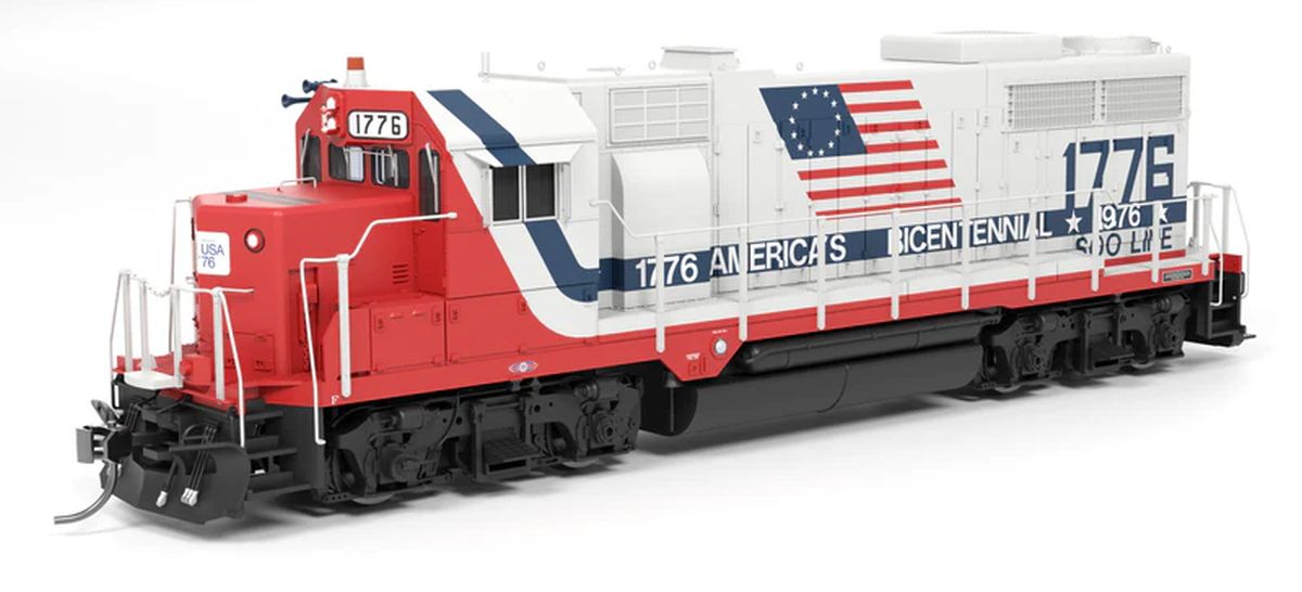 Broadway Limited Train 10019 HO EMD GP35 SOO 1776 Bicentennial Scheme P4 Diesel