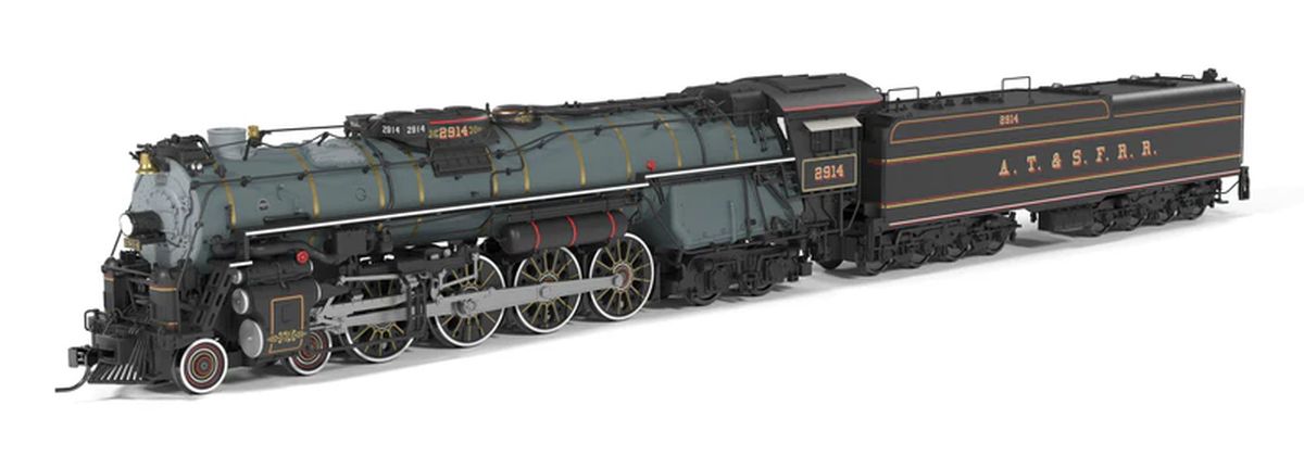 Broadway Limited 10118 HO ATSF Class 2900 4-8-4 #2914 Ornate 1870’s Fantasy Paint P  NEW - call for discount pricing!