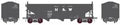 Broadway Limited Train 1723 HO H2a 3-Bay Hopper 6pk K N&W w/17  Letters