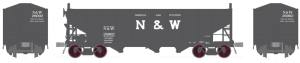 Broadway Limited Train 1725 HO H2a 3-Bay Hopper 6pk J N&W w/24  Letters