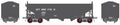 Broadway Limited Train 1732 HO H2a 3-Bay Hopper 6pk B&O