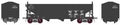 Broadway Limited Train 1742 HO H2a 3-Bay Hopper 6pk NYC
