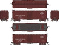 Broadway Limited Train 1762 HO P&E Steel Boxcar #3829/pre-1955 Roman/corrugated