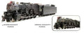 Broadway Limited Train 2054 HO PRR I1sa 2-10-0 Steam Loco Unlttrd.