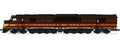 Broadway Limited Train 2507 HO Centipede Diesel NdeM #6405/dk.grnorg&yel/DCC